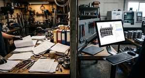 Vergleich mit und ohne Werkerführung